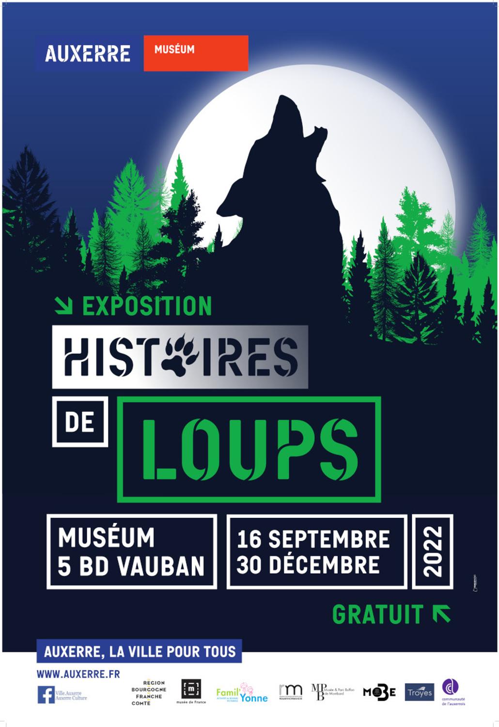 Visuel exposition Histoires de loups